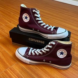 Converse Chuck Taylor High All Star Hi Burgundy Unisex US Mens 9 Women’s 11